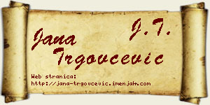 Jana Trgovčević vizit kartica